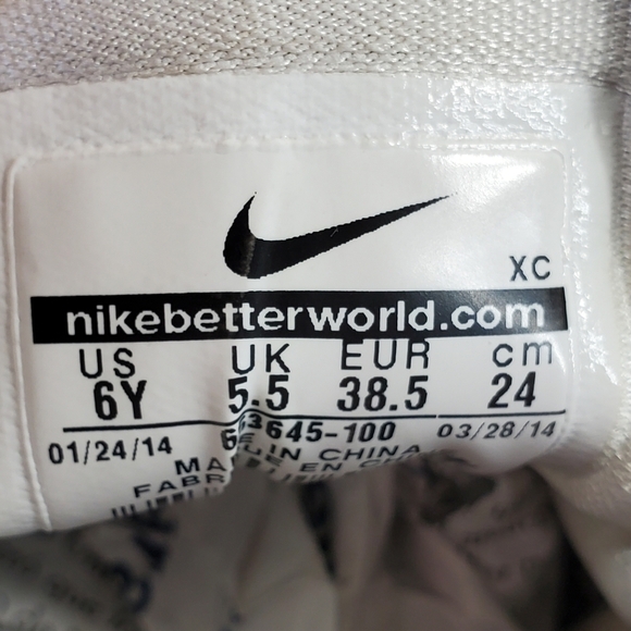 Nike Zoom Soldier 8 Lebron Basketball Shoes Youth 6 Y White Gray Hi Top Athletic - Picture 3 of 14